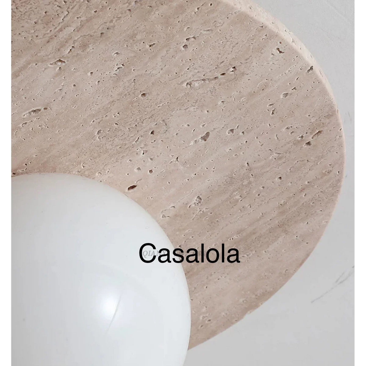 Marble Wall Light 28cm | Round Natural Stone Sconce Modern Minimalist Living Room & Hallway Casalolalights Luxury Lamps