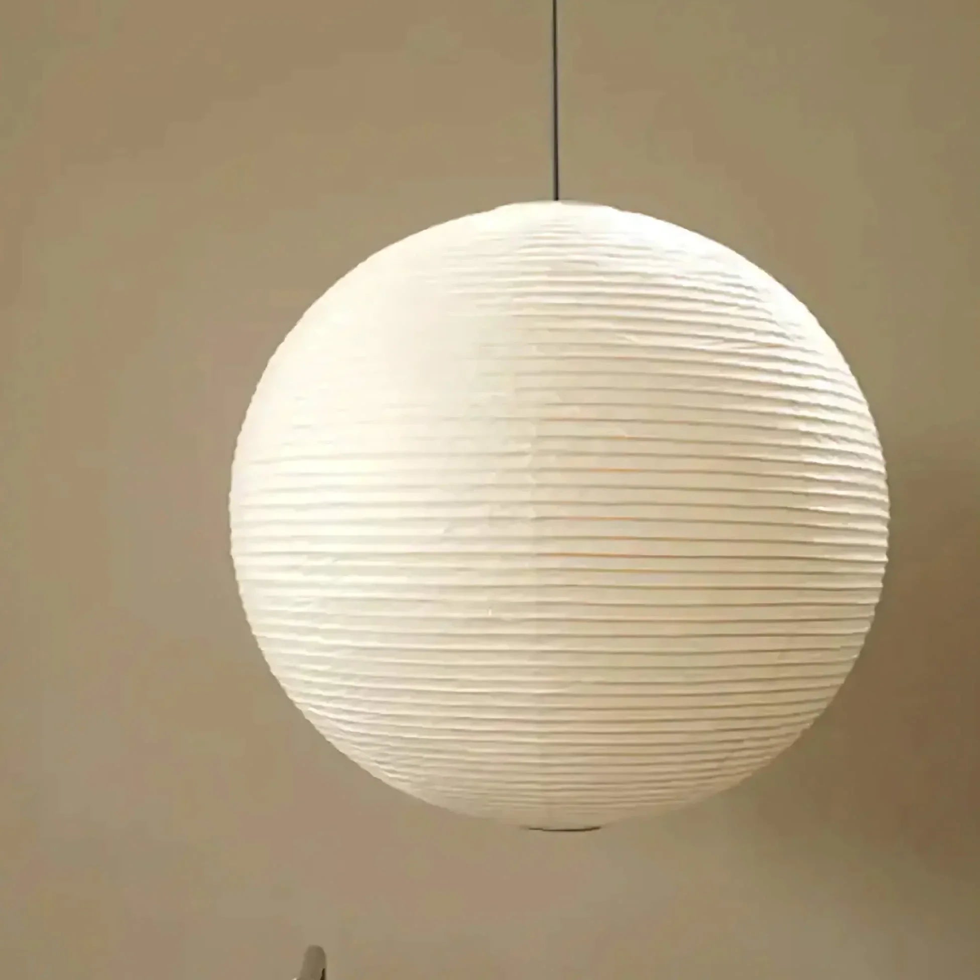 Round Paper Lantern Pendant Light 30-70cm | White Rice Minimalist Lamp Living Room & Bedroom Casalolalights Luxury