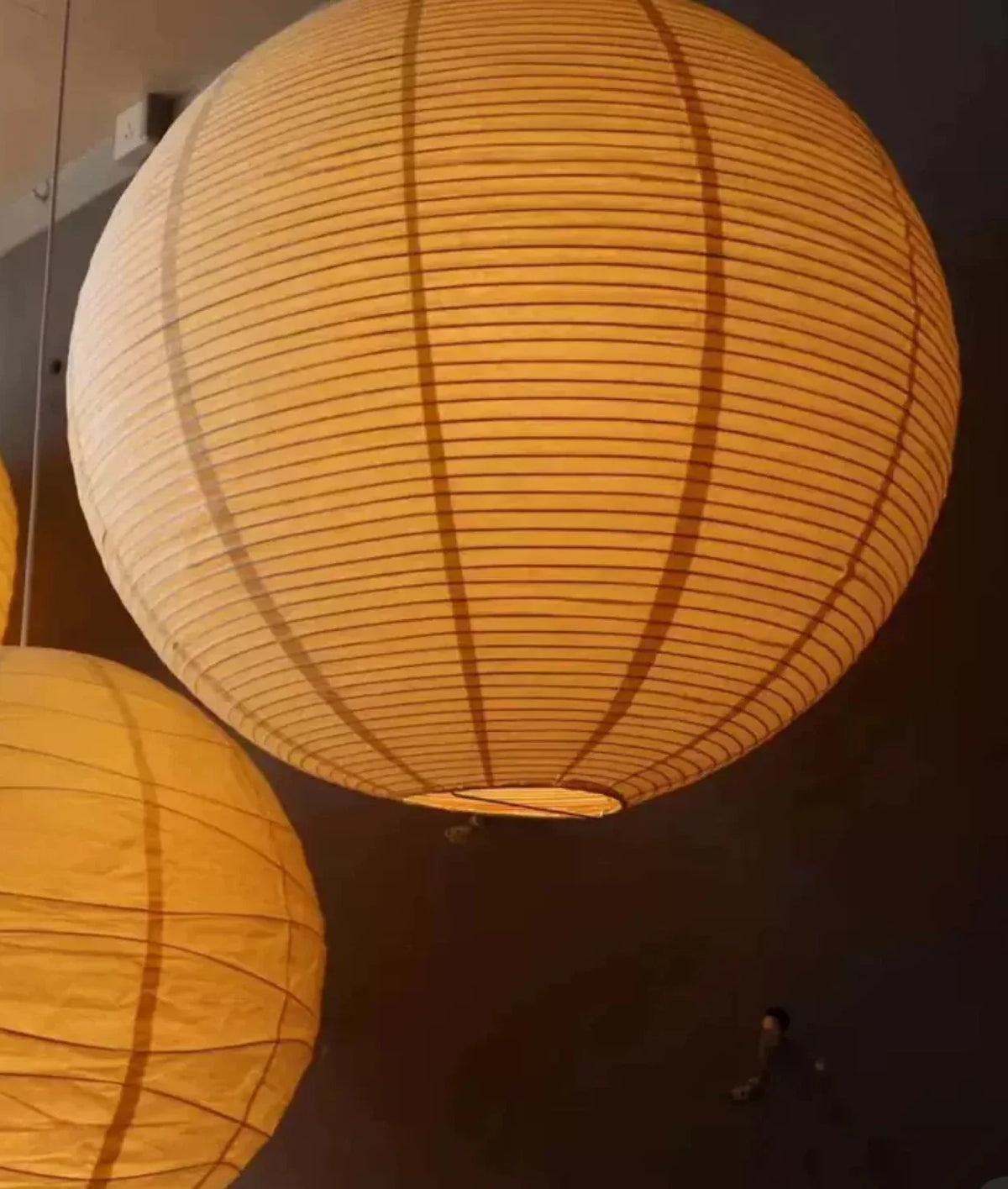 Paper Lantern Pendant Light | Round Washi Hanging Japandi Minimalist Dining & Living Room Casalolalights Luxury Lamps