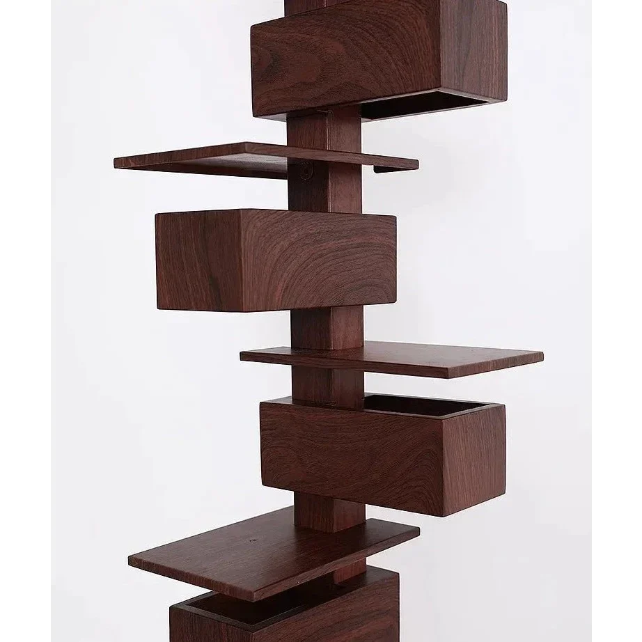 Wood & Iron Floor Lamp | Sculptural Mid-century Dimmable Table or Foyer Study Living Casalolalights Luxury Lamps