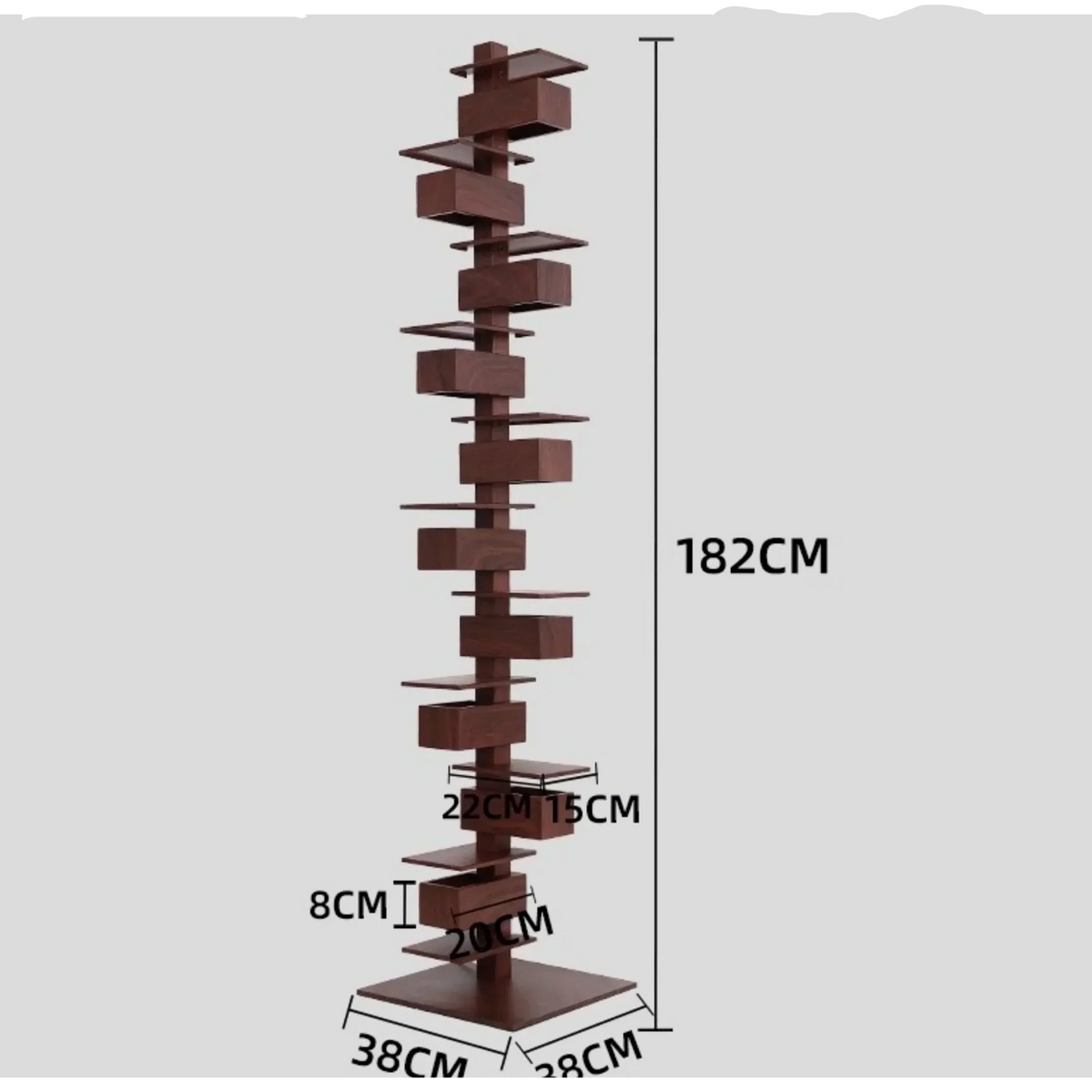 Wood & Iron Floor Lamp | Sculptural Mid-century Dimmable Table or Foyer Study Living Casalolalights Luxury Lamps