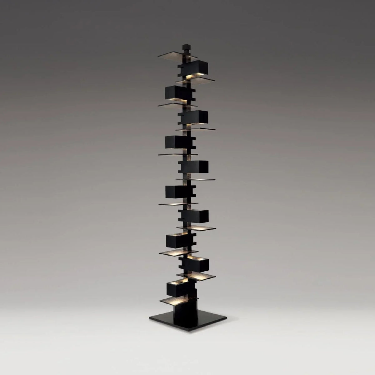 Wood & Iron Floor Lamp | Sculptural Mid-century Dimmable Table or Foyer Study Living Casalolalights Luxury Lamps