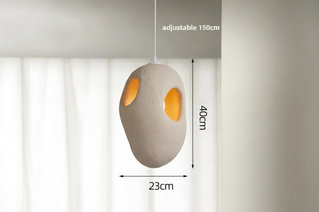 Sculptural Japandi Pendant Lamp Resin Light Fixtures for Dining Room Kitchen Living Casalolalights Luxury Lamps