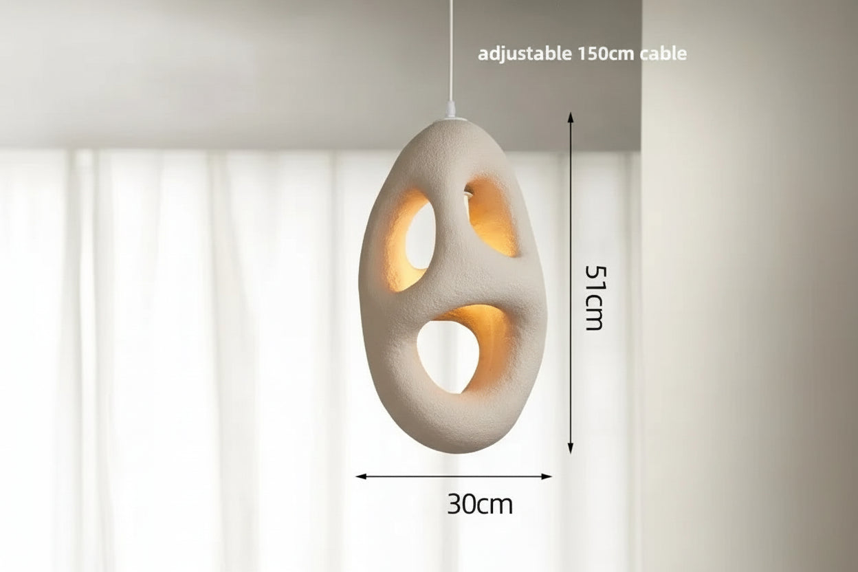 Sculptural Japandi Pendant Lamp Resin Light Fixtures for Dining Room Kitchen Living Casalolalights Luxury Lamps
