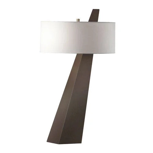 Faceted Black Geometric Table Lamp | Atelier Forma Sculptural Statement Piece