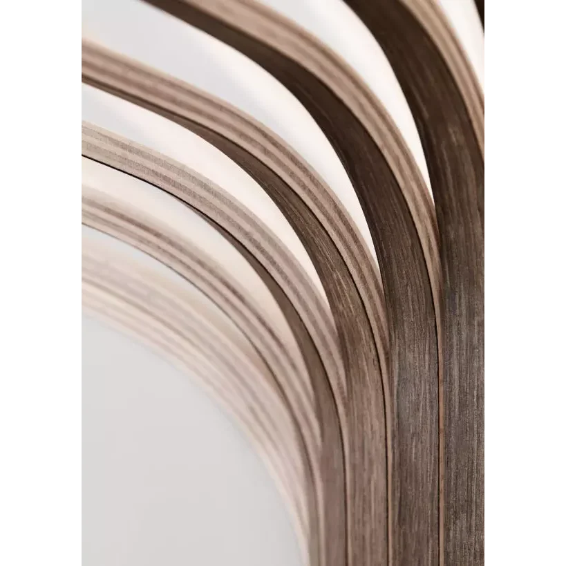 Curved Wood Pendant Lamp | Japandi Kitchen Island Light