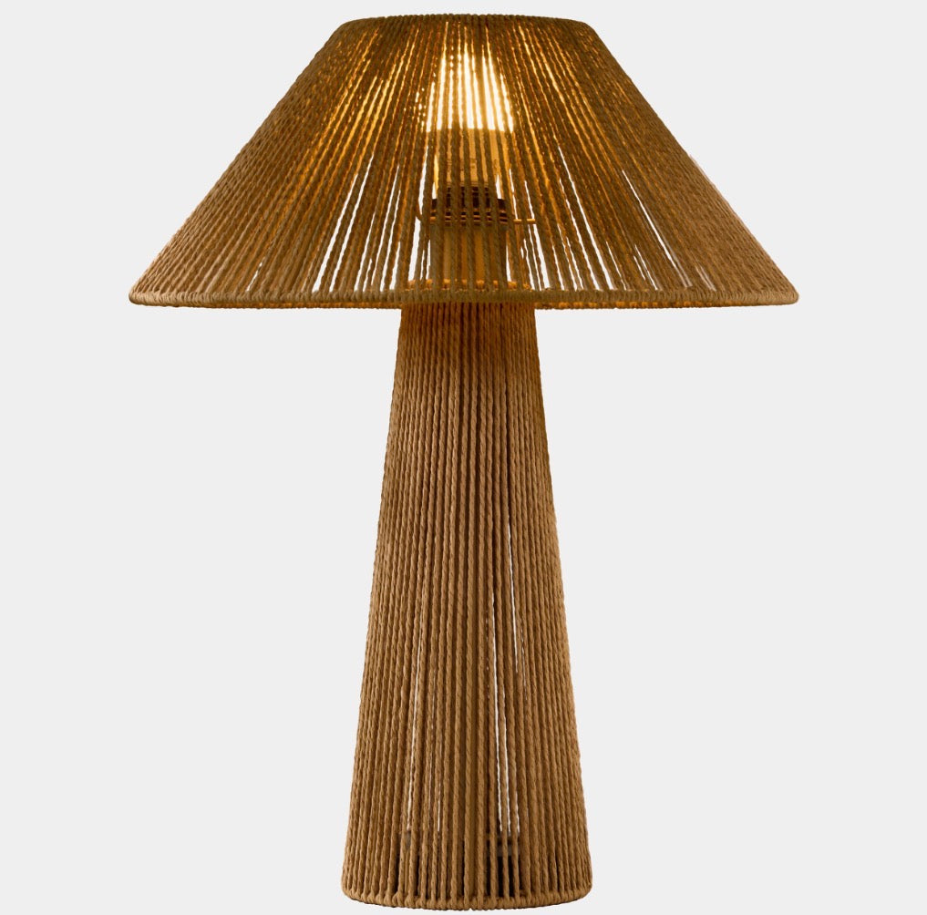 Woven Rope Table Lamp | Bedside Lighting | Living Room Accent Light Casalolalights Luxury Lamps for Interior Designers