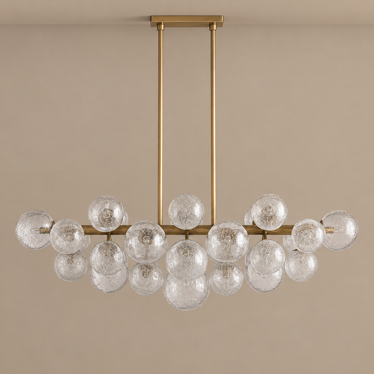 Sillam Linear Brass Chandelier | CLKRH085