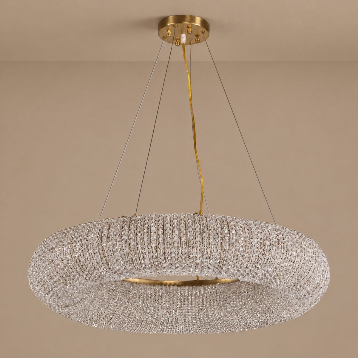 LAMPADARIO IN CRISTALLO ARGENTO | CLSC0951S