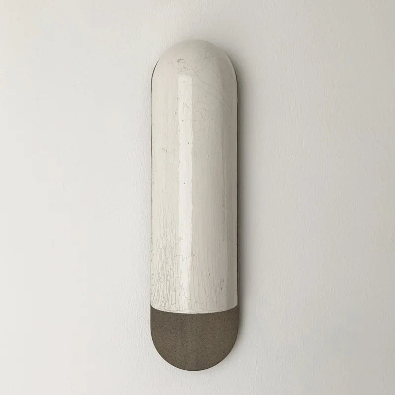 Crackle Ceramic Wall Sconce | Capsule Ivory-glaze & Bronze 45cm Wabi-sabi Hallway Bedside Casalolalights Luxury Lamps