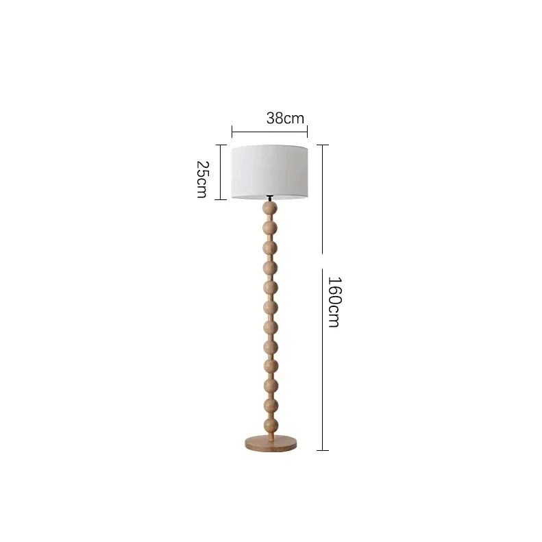 Wood Floor Lamp | Japandi Linen Shade Table or Scandinavian Minimalist Bedroom & Living Room Casalolalights Luxury