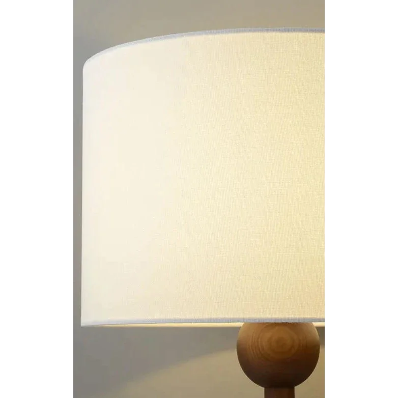 Wood Floor Lamp | Japandi Linen Shade Table or Scandinavian Minimalist Bedroom & Living Room Casalolalights Luxury