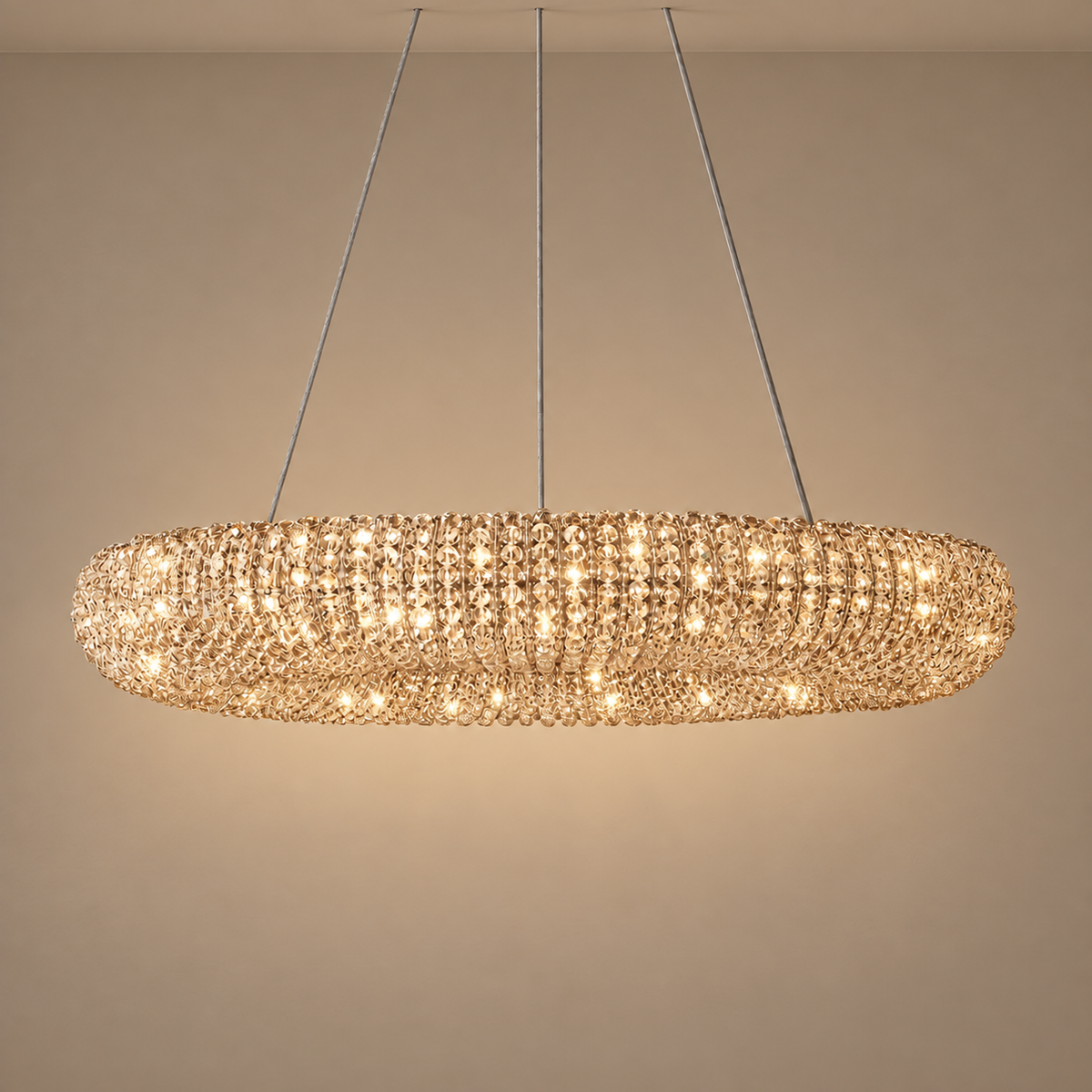 LAMPADARIO IN CRISTALLO FUMÉ | CLSC0951