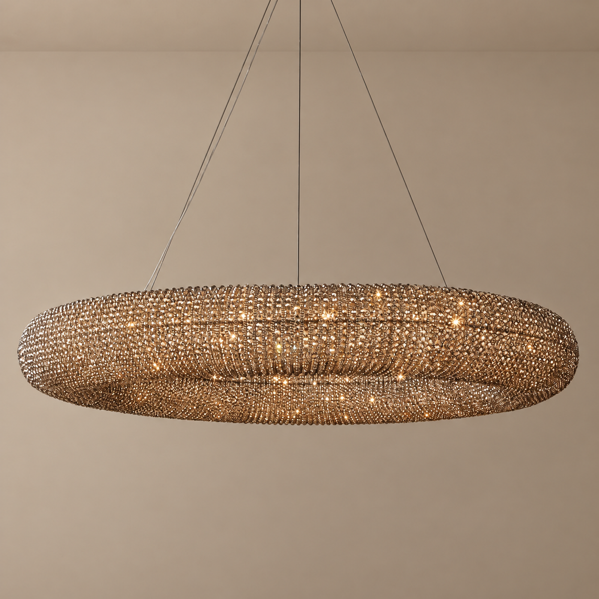 LAMPADARIO IN CRISTALLO FUMÉ | CLSC0951