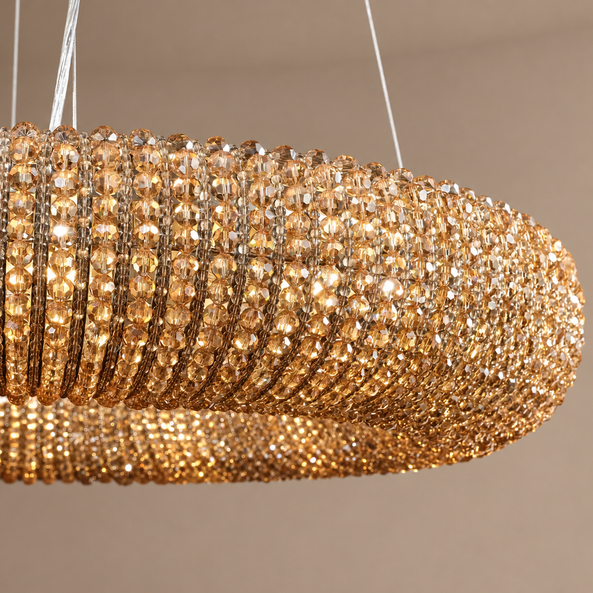 LAMPADARIO IN CRISTALLO FUMÉ | CLSC0951