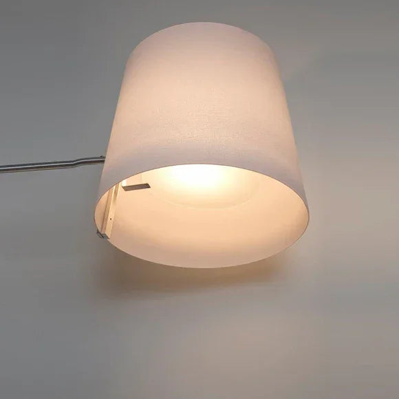 Solid Walnut Floor Lamp 180cm | Angled Wood Standing with Fabric Shade Japandi Living & Reading Casalolalights Luxury
