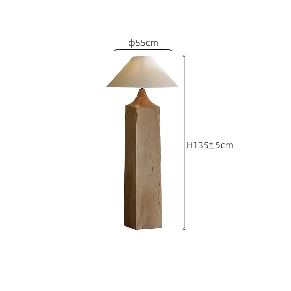 Solid Wood Columnar Floor Lamp | Turned Natural Standing Scandinavian Japandi Living & Reading Casalolalights Luxury