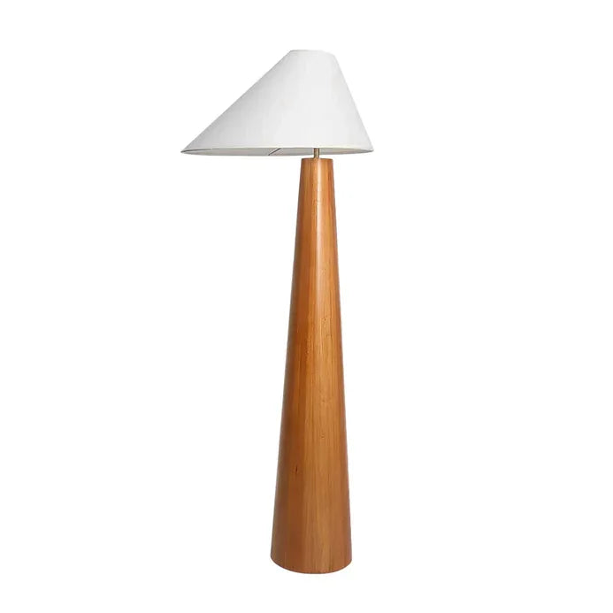 Solid Wood Floor Lamp 150cm | Tall Turned-wood Japandi Standing Wabi-sabi Living Room & Bedroom Casalolalights Luxury