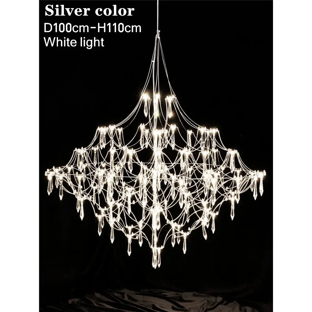 Starry Nights Crystal Chandelier Luxury Ceiling Lamp for Dining Room Kitchen Living