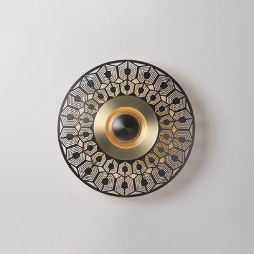 Metal Disc Wall Lamp | Light Sconces | Mid Century Modern Lighting for Corridor Bedside Living Room