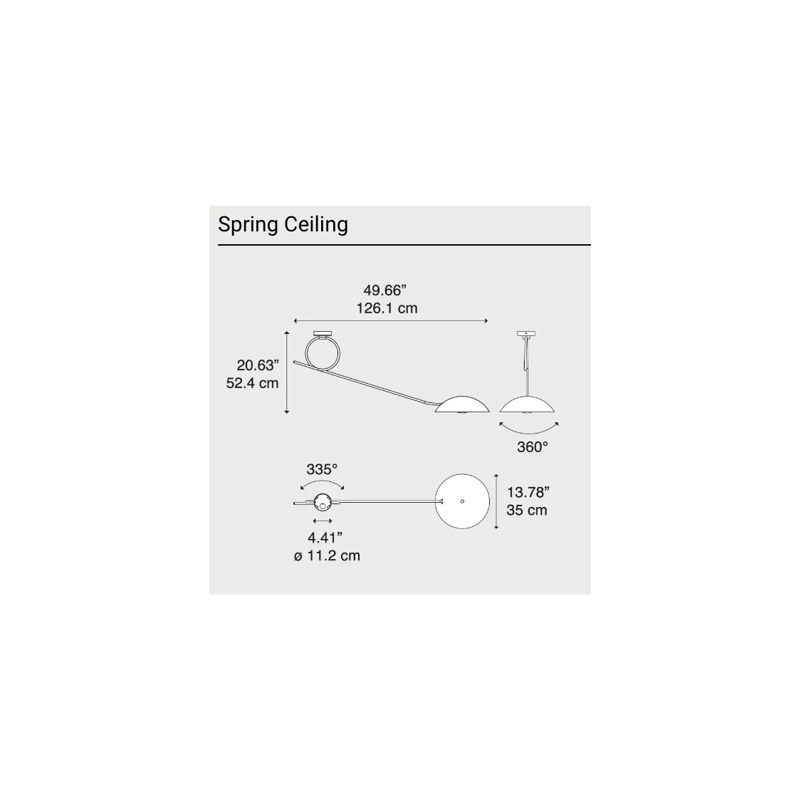 Diesel Swing Ceiling Lamp | Modern Black Light Fitting| Casalola Lights