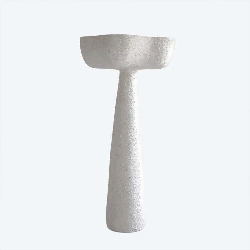 Tall Plaster Floor Lamp | Monolithic Uplight Sculptural Wabi-sabi Minimalist Living Room Casalolalights Luxury Lamps