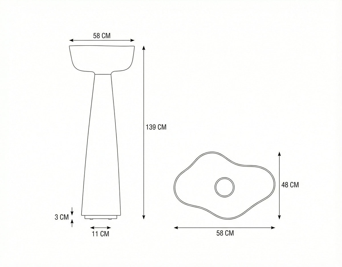 Tall Plaster Floor Lamp | Monolithic Uplight Sculptural Wabi-sabi Minimalist Living Room Casalolalights Luxury Lamps