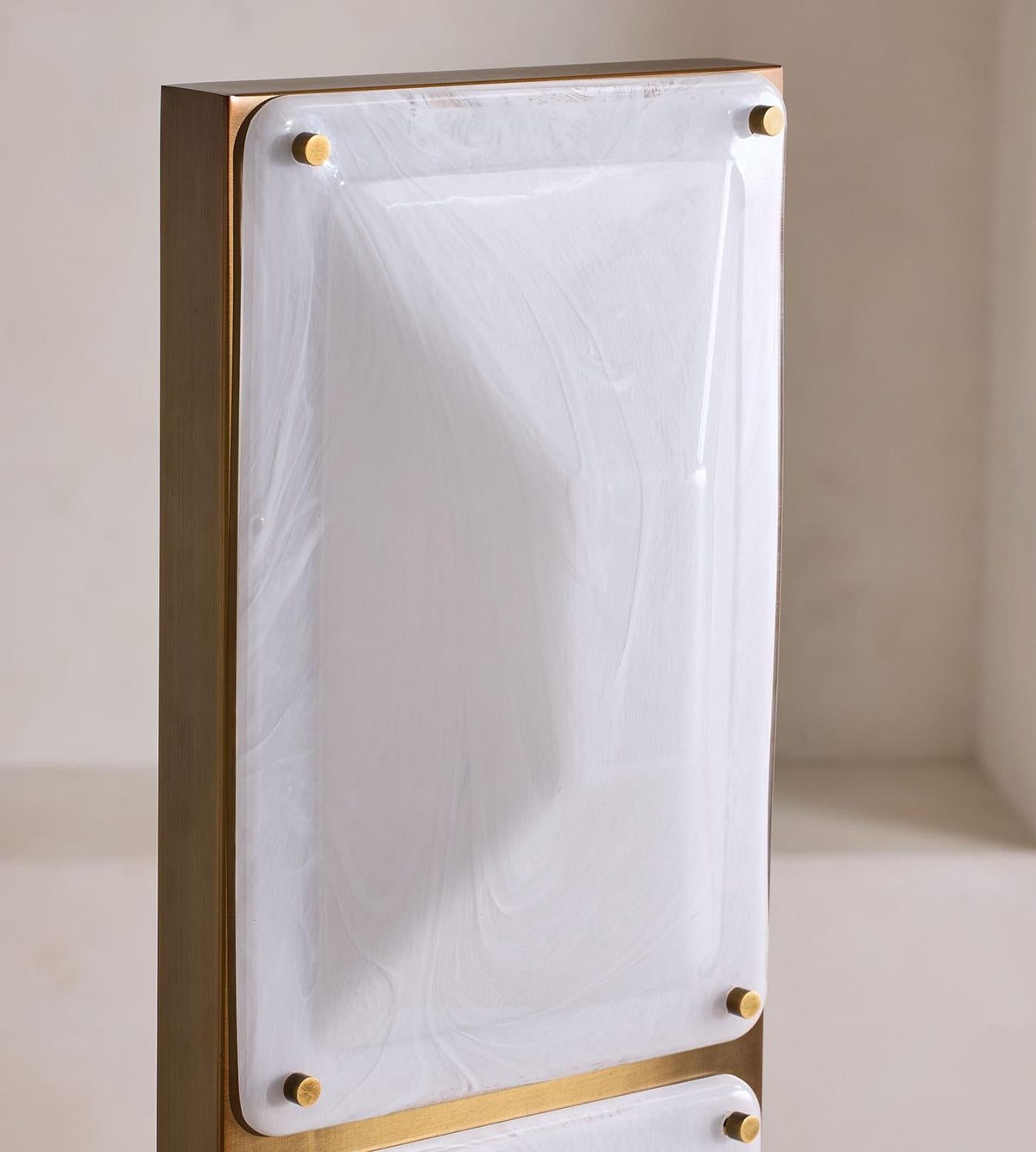 Clear Tapered Glass 4 Light Floor Lamp Brass Base | 160cm Tall E26/e27 Dimmable Option Art Deco Casalola Lights Luxury
