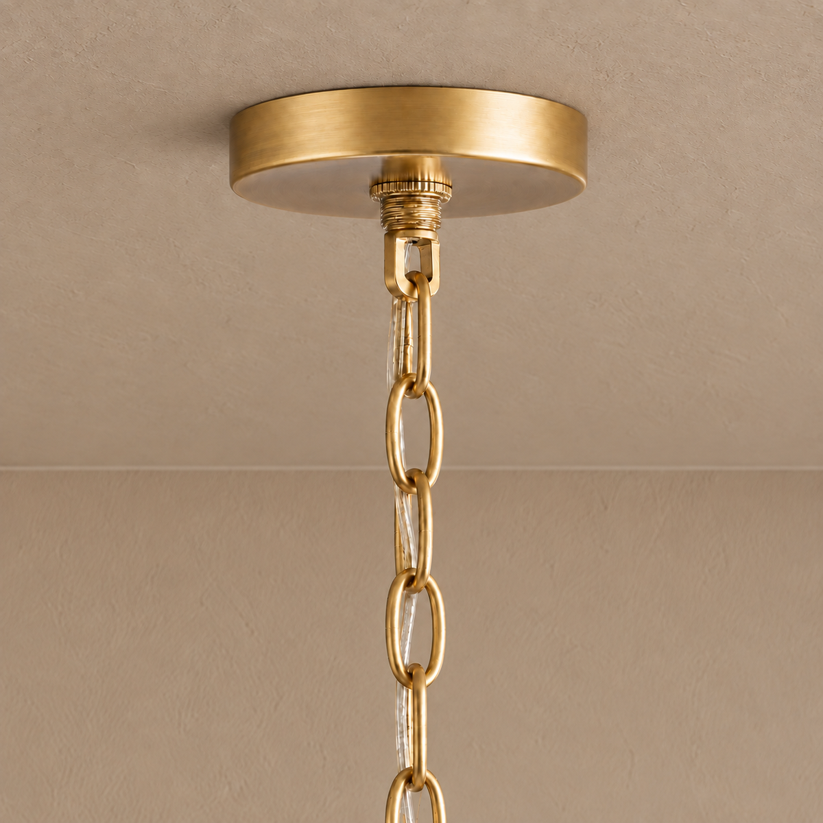 Glass and Brass Lantern Pendant for Entry Corridor or Bedside | 21.6 Cm (8.5″) Wide 183 (72″) Chain Casalola Lights