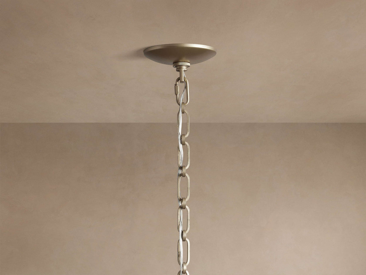 Milk Glass Lantern Pendant Light for Stairwell Entry & Kitchen Island | 20.5 Inch Tall Brass Cage Chain Casalola Lights
