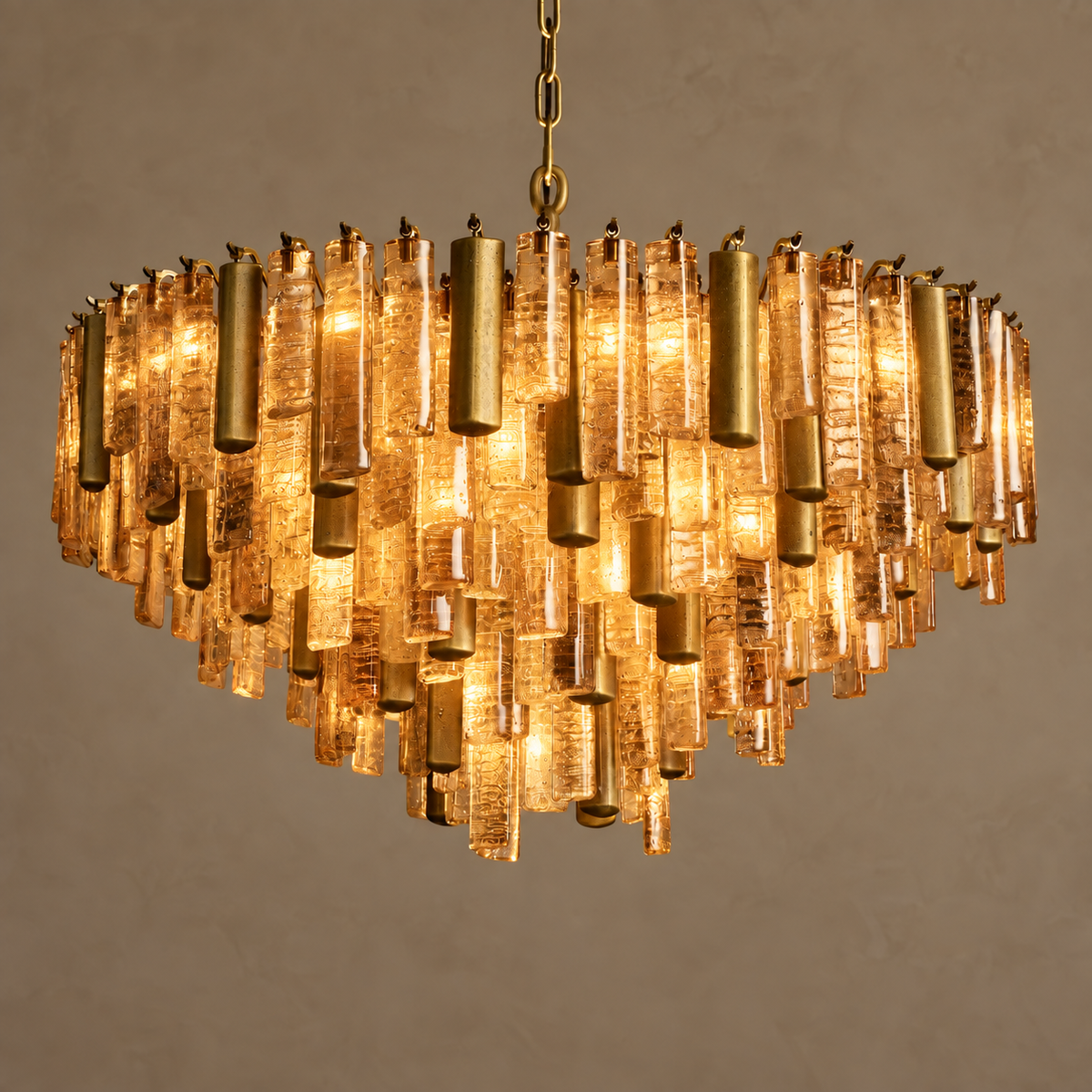 Amber Cast Glass Chandelier Antique Brass 13 Light | for a Vaulted Living Room Sloped Ceiling Casalola Lights Luxury