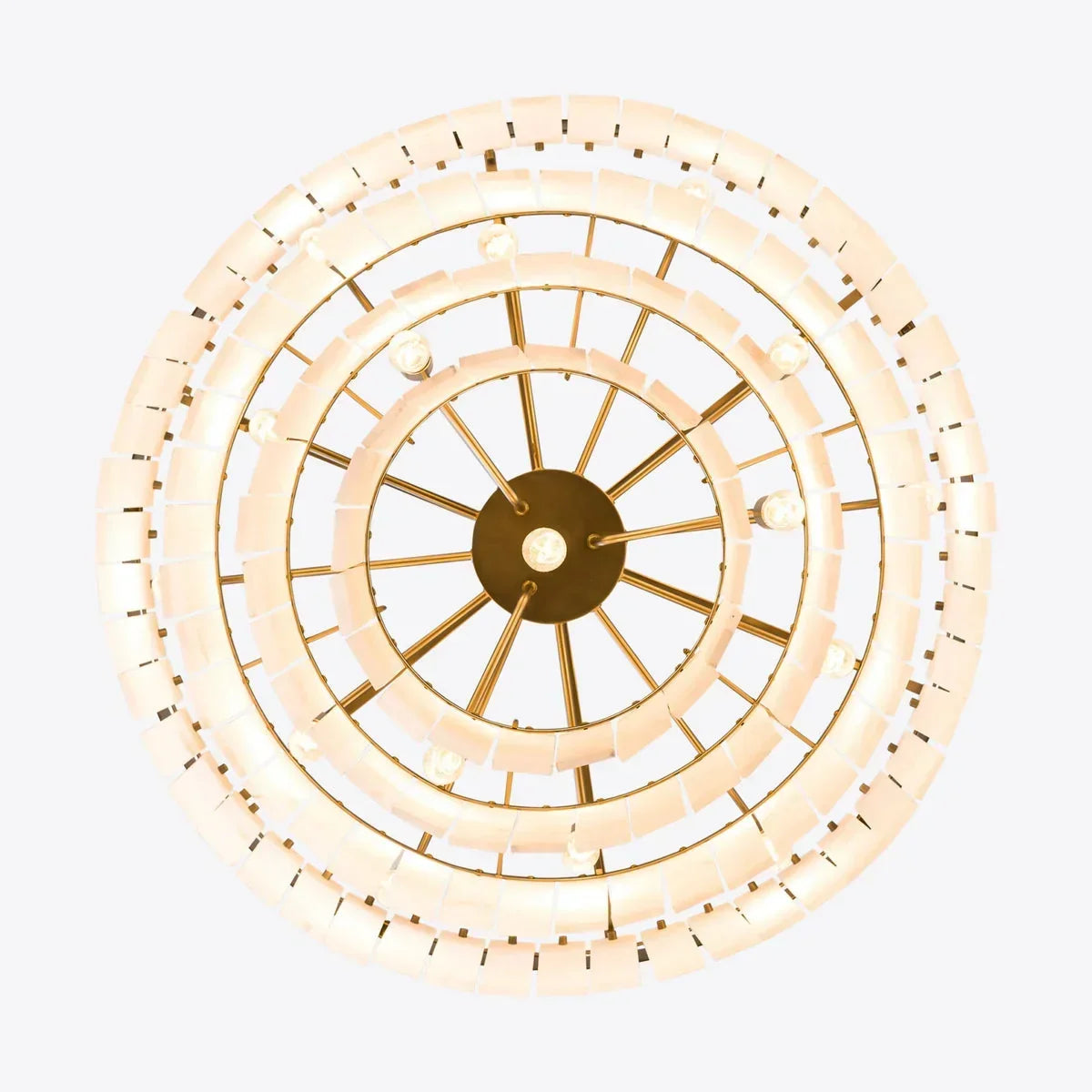 Tiered Alabaster Chandelier for Dining Room | Solid Brass 2 to 5 Tiers 45 100 Cm (17.7 39.4″) Casalola Lights Luxury