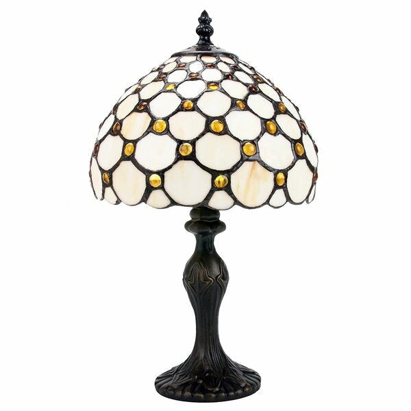 Vintage Style Tiffany Table Lamp With Stained Glass Shade - Lamps