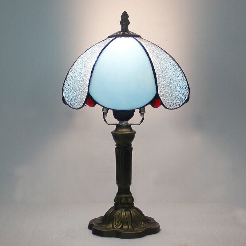 Tiffany Table Lamp Copper Colorful Glass For Living Room - Lamps