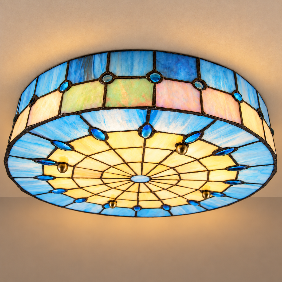 LAMPADARI DA SOFFITTO TIFFANY BLU