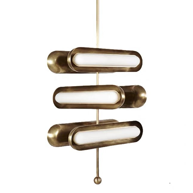 Solid Copper Tiered Pendant | Mid-century Italian Retro | 60cm Articulated Body | Custom Drop Rod | Casalola Lights