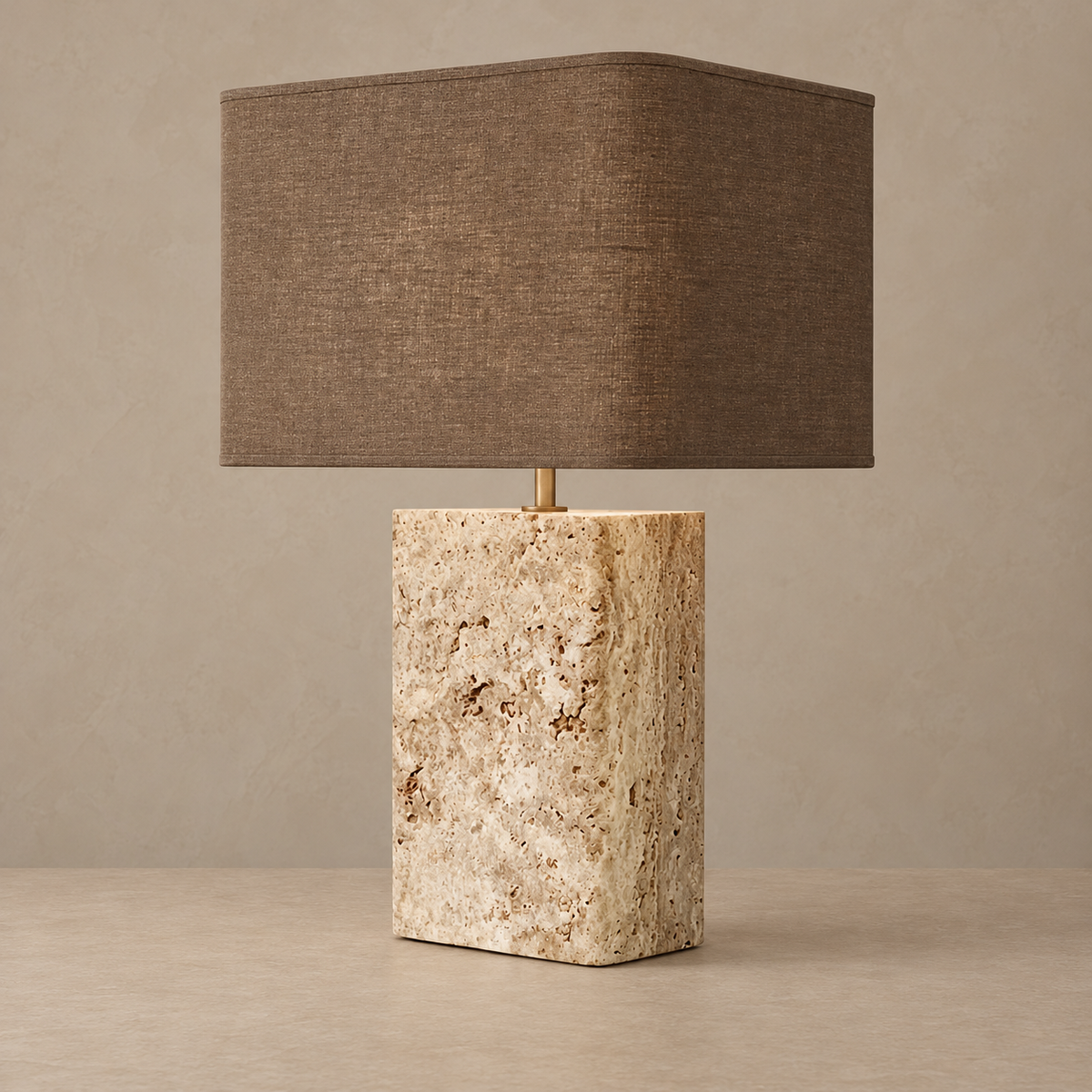 MODERNE TRAVERTIN-TISCHLAMPE