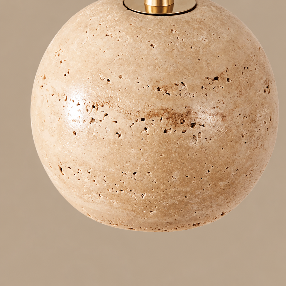 Globe Pendant Light - Travertine Sphere Casalola Lights Luxury Lamps for Interior Designers