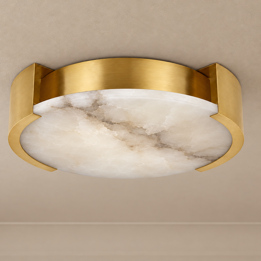 Velatura Alabaster Flush Mount