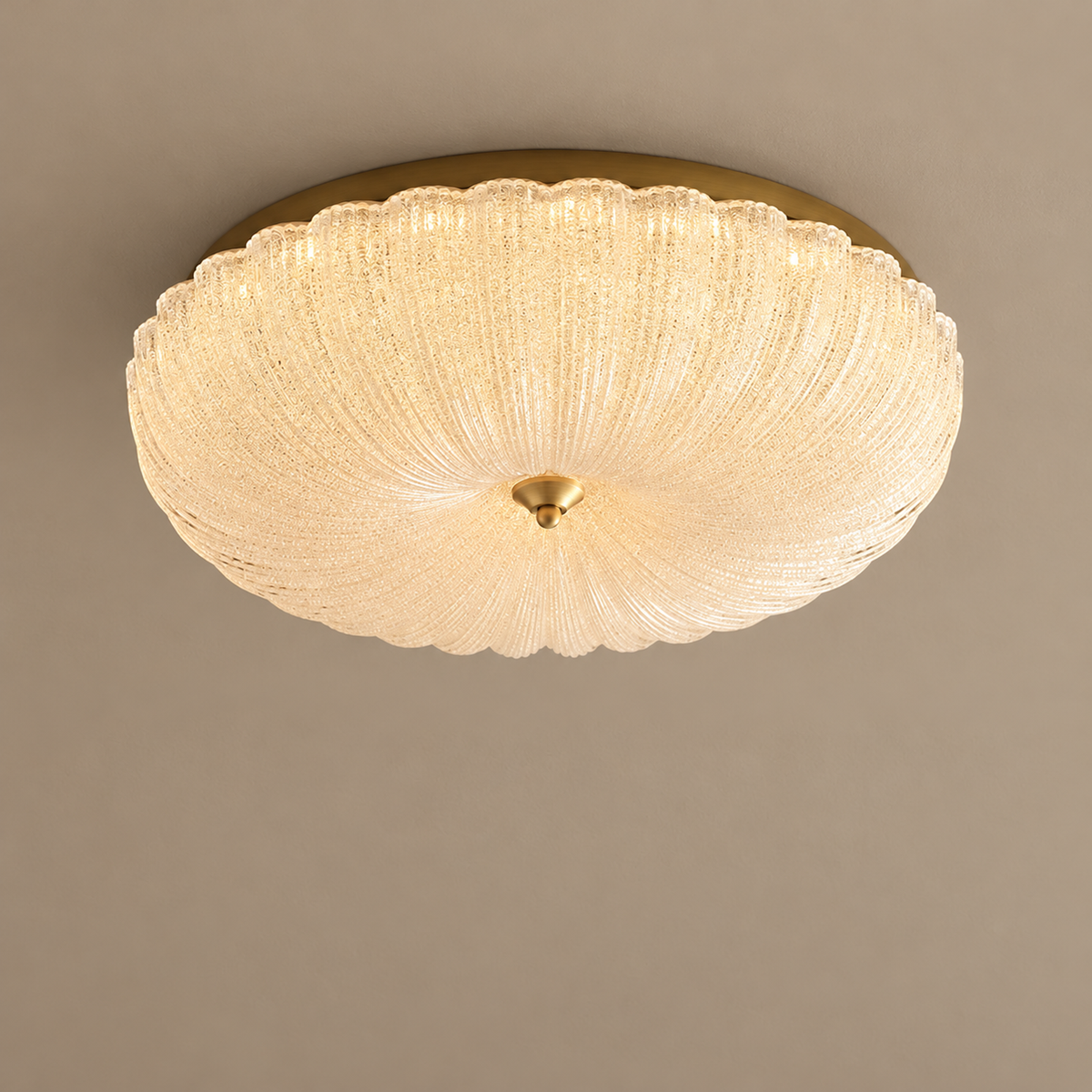 Flush Mount Lighting - Flower Glass & Brass for Low Ceilings Casalola Lights Luxury Lamps Interior Designers