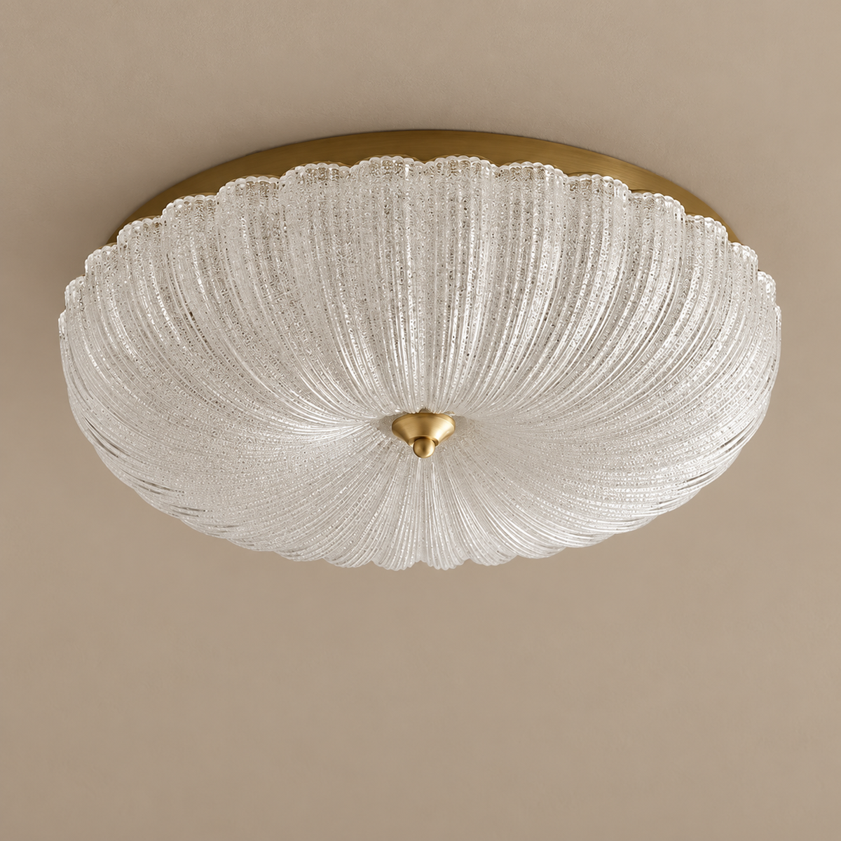 Flush Mount Lighting - Flower Glass & Brass for Low Ceilings Casalola Lights Luxury Lamps Interior Designers