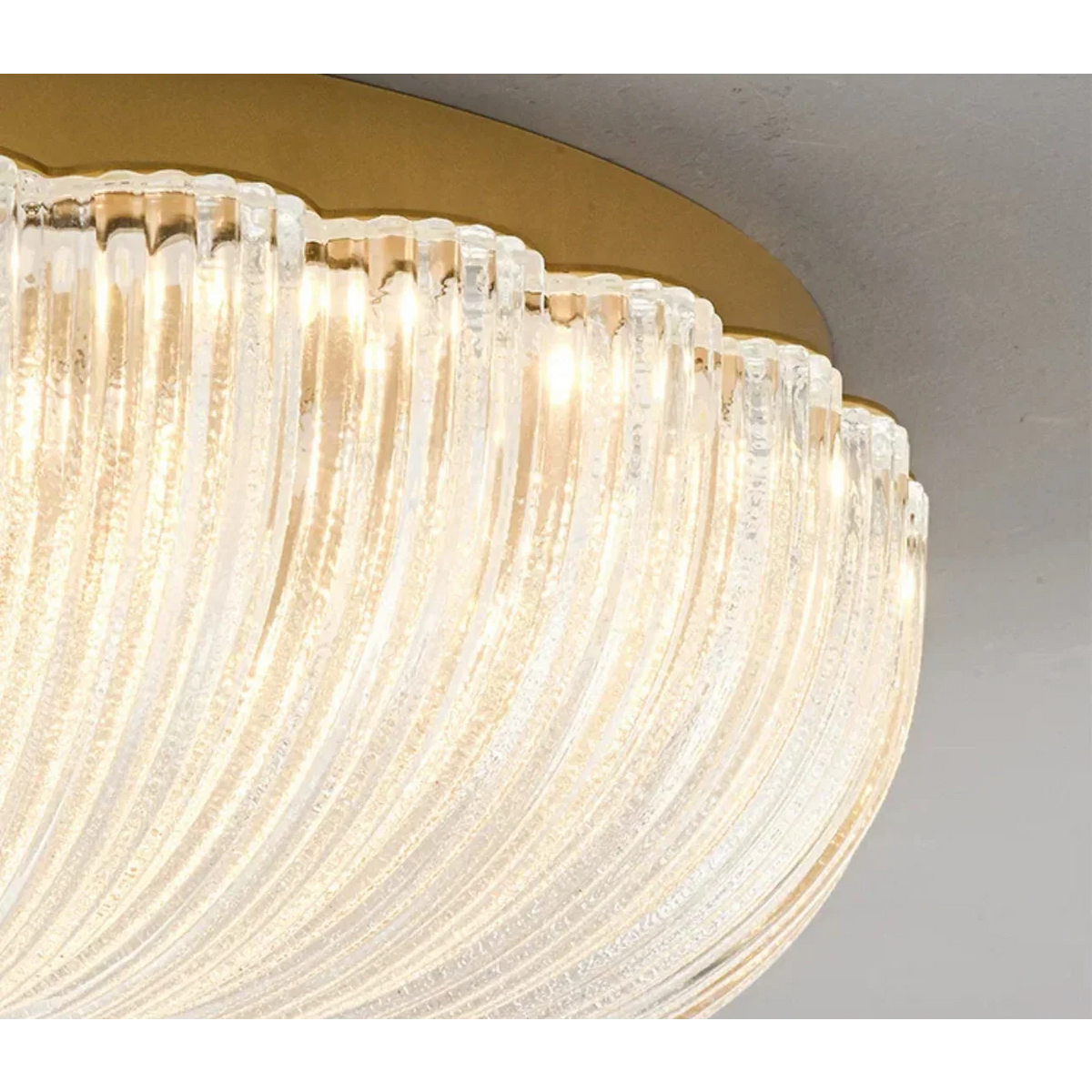 Glass Flush Mount | Vintage Flower-textured Ceiling Light Classic Transitional Living & Bedroom Casalolalights Luxury
