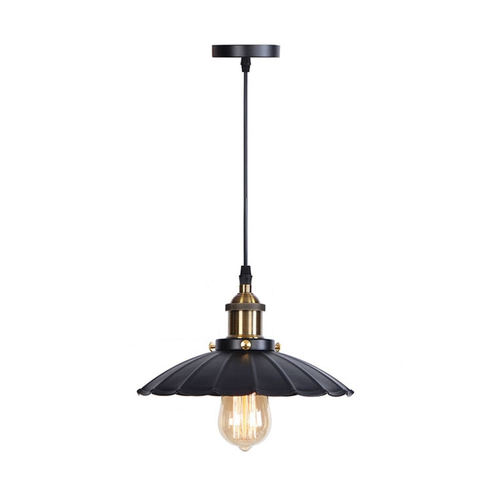 Vintage Industrial Metal Single Pendant Lighting | Ceiling Light Fixtures | Casalola - Lamps