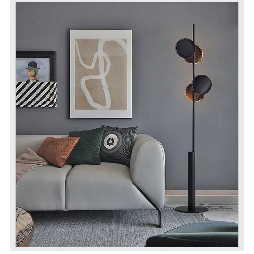 Modern Floor Lamp | Multi Light | Black | Casalola