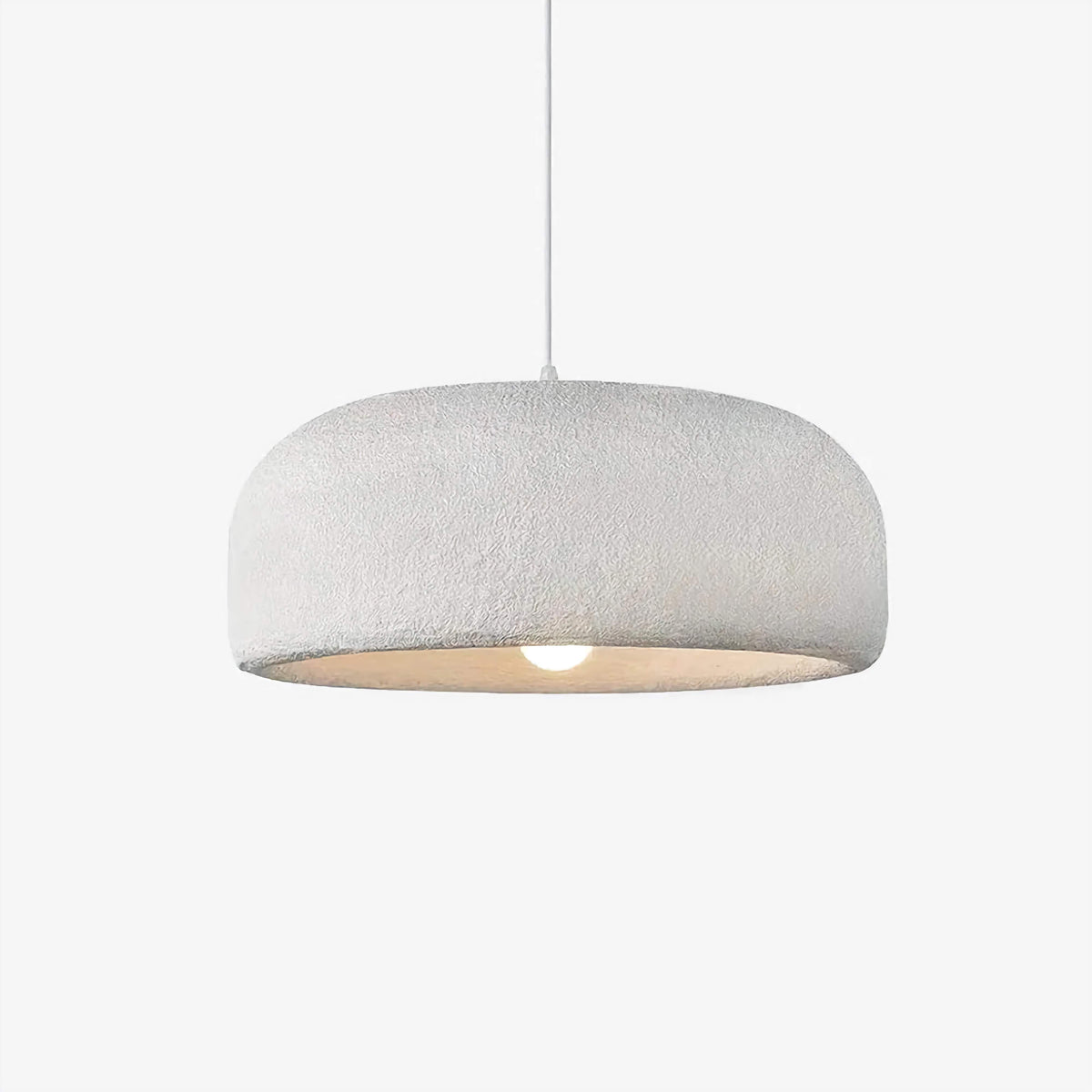 Wabi-sabi Dome Pendant Light | Hand-cast Resin Hanging Lamp White or Taupe Dining Kitchen & Bedroom Casalolalights