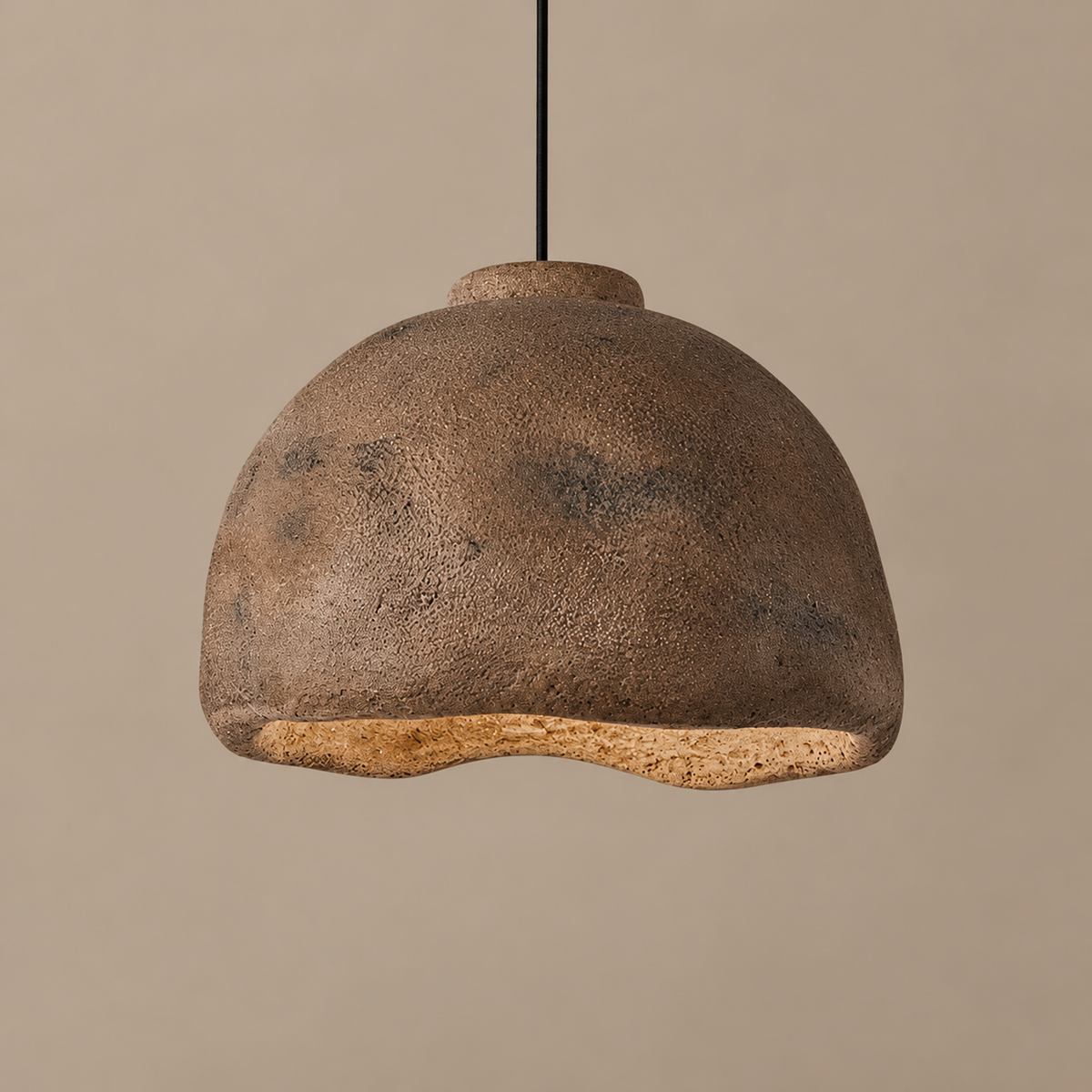 BRAUNE ERDTÖNE WABI-SABI HÄNGELEUCHTE | DESIGN CL852200