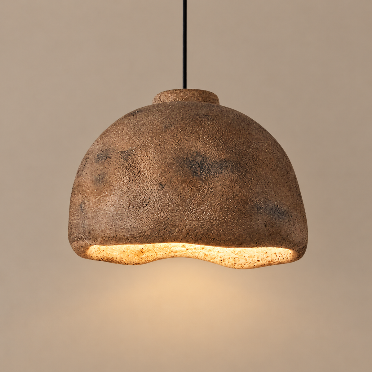 BRAUNE ERDTÖNE WABI-SABI HÄNGELEUCHTE | DESIGN CL852200