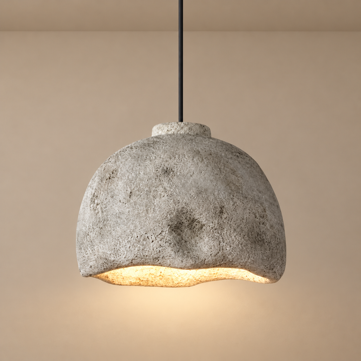 Iluminación colgante Wabi-sabi en tonos tierra marrones | cl852200