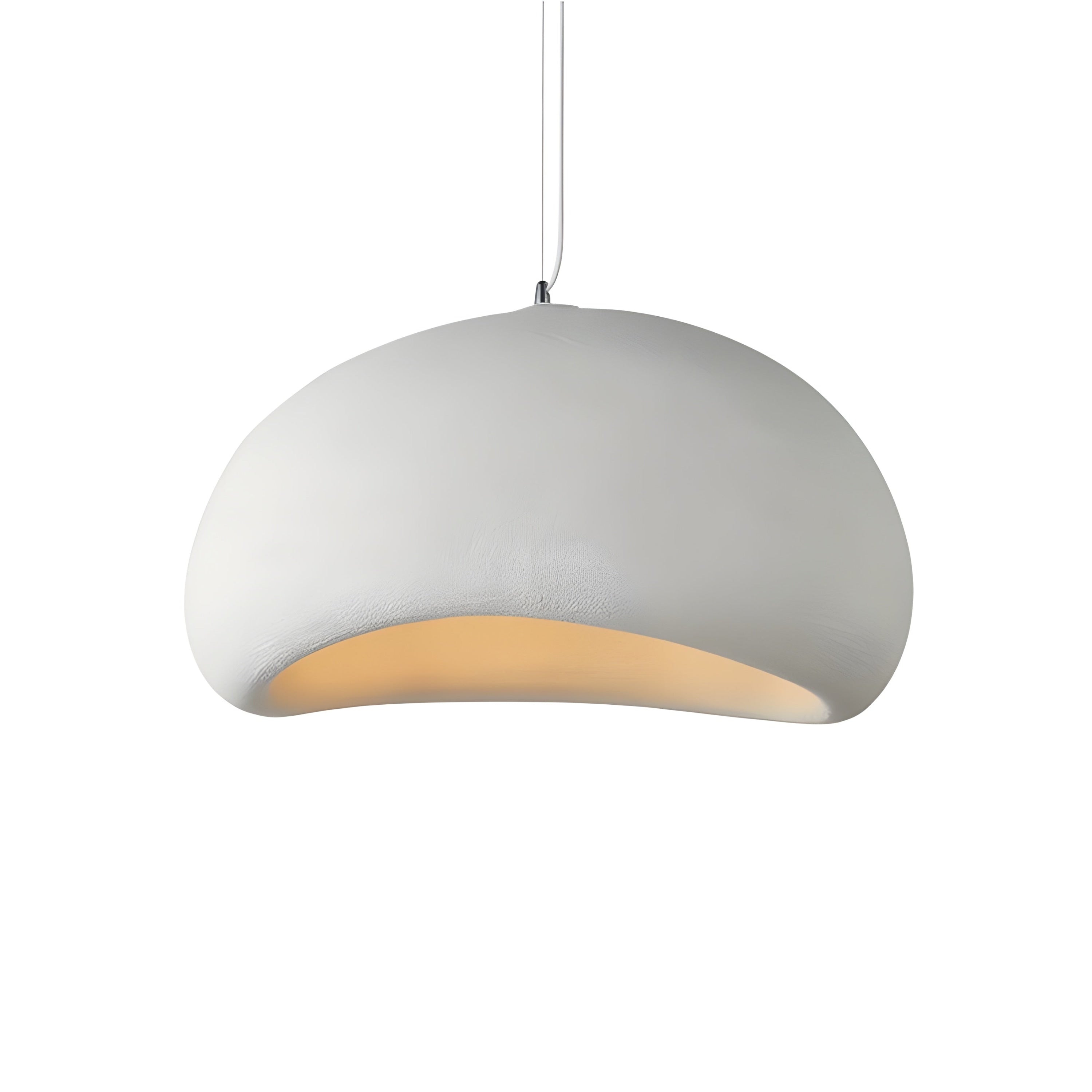 Wabi Sabi Pendant Lights | Ceramic White Grey Minimalist Ceiling Light Fixtures - Lamps