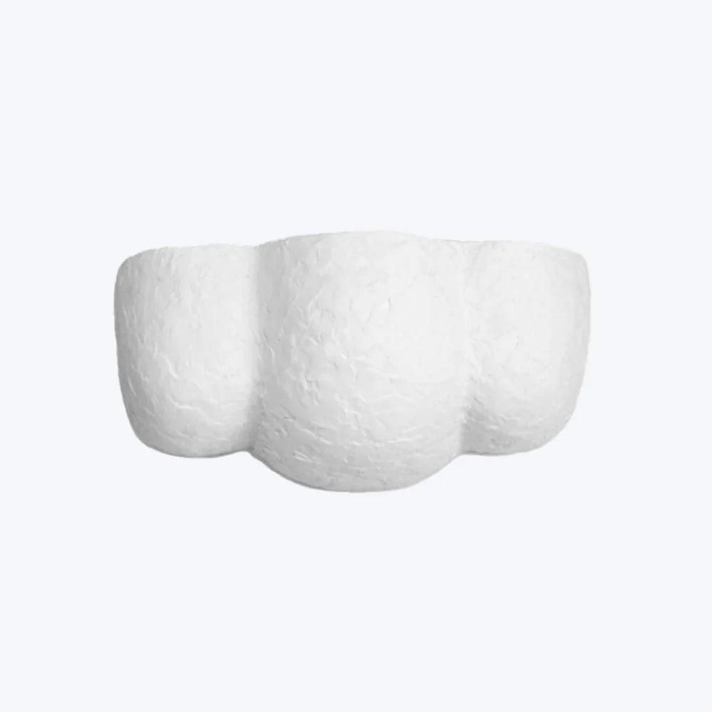 Wabi Sabi Plaster Wall Sconce – Sculptural Light for Hallway & Bedroom